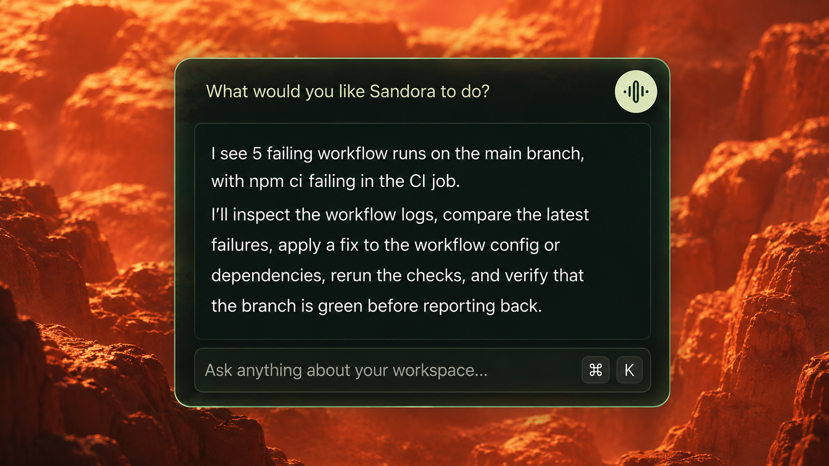 Sandora compact operator HUD